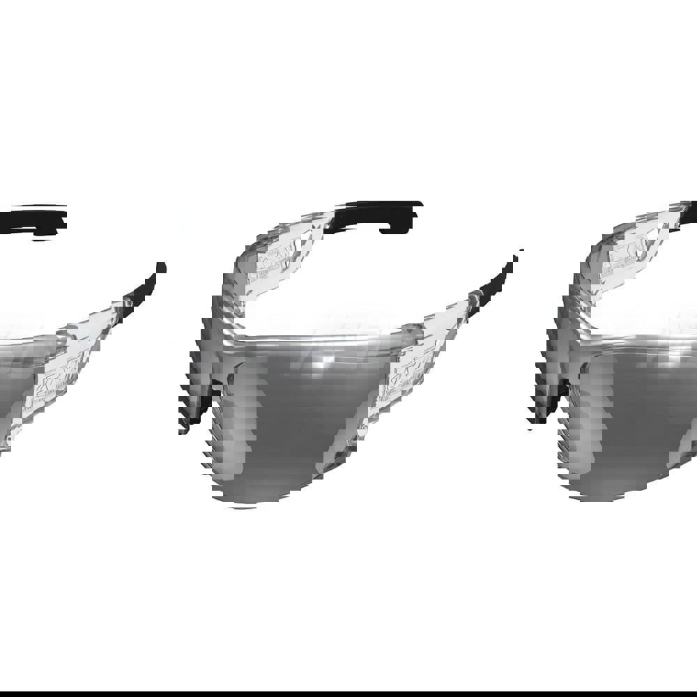 Safety Glass: Anti-Fog & Scratch-Resistant, Polycarbonate, Smoke Lenses, Full-Framed